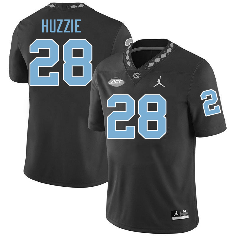 #28 Alijah Huzzie North Carolina Tar Heels Jerseys,Apparels,Uniforms Stitched-Black